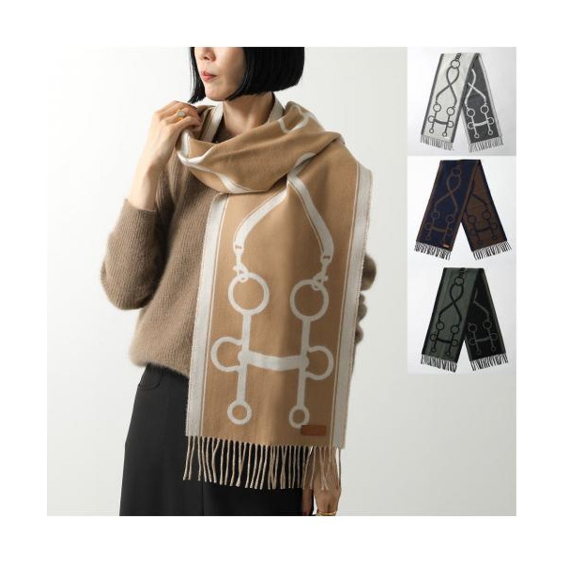 エルメス Hermes HERMES マフラー 160×30 モール H259157S （05