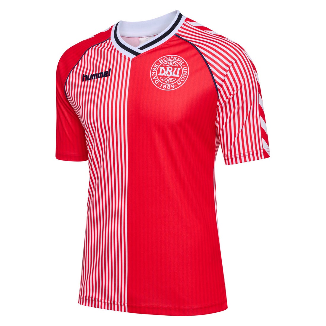 hummel デンマーク代表 1986 復刻ユニフォーム 半袖 レプリカ(レッド
