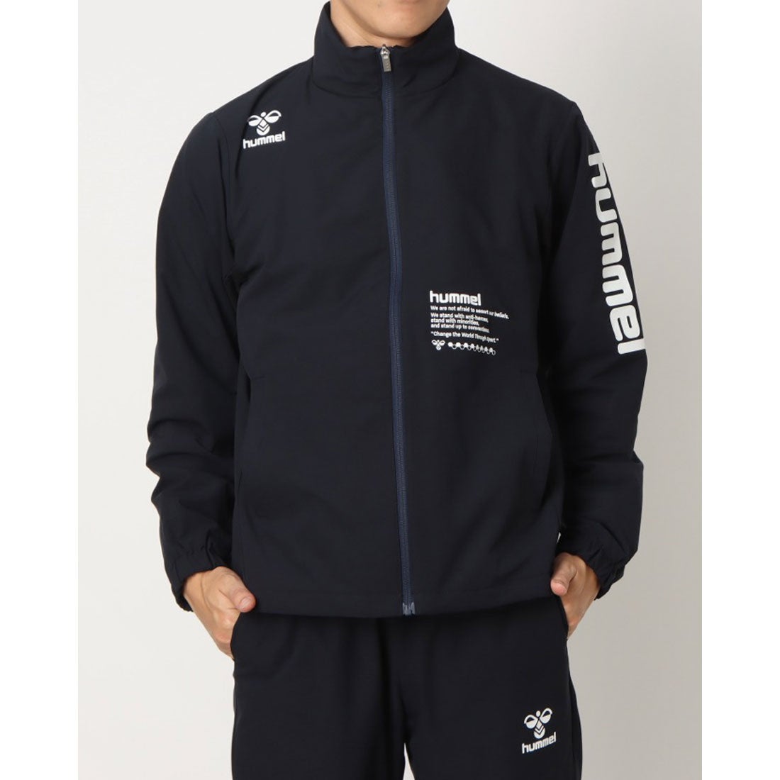 ヒュンメル hummel メンズ ウインドジャケット 裏トリコットウインド