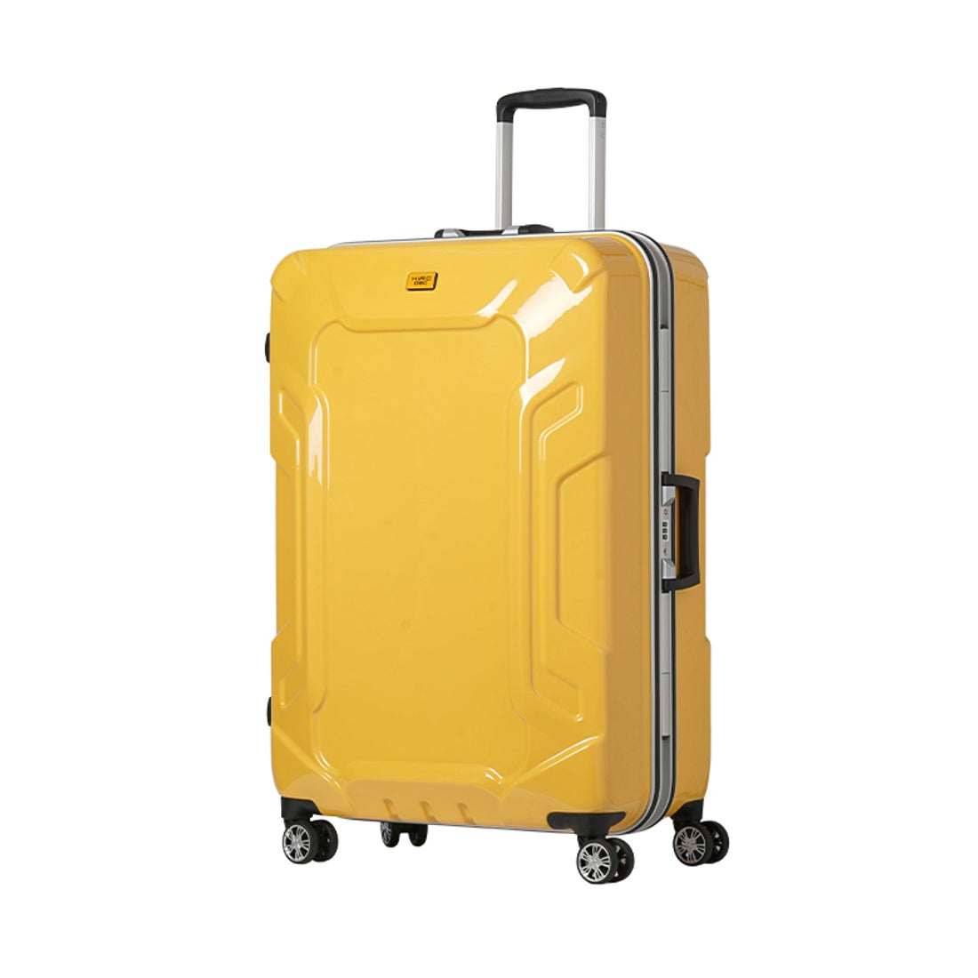 スーツケース キャリーケース 【L】イエロー 90L 拡張機能付 旅行