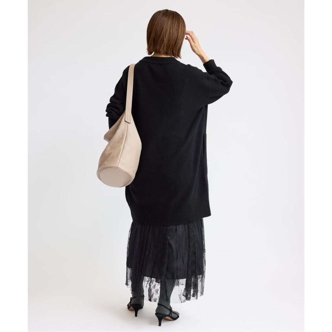 イエナ IENA 《追加予約》ウールカシミヤ チュニックワンピース