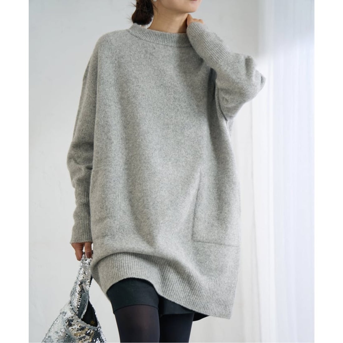 イエナ IENA 《追加予約》ウールカシミヤ チュニックワンピース