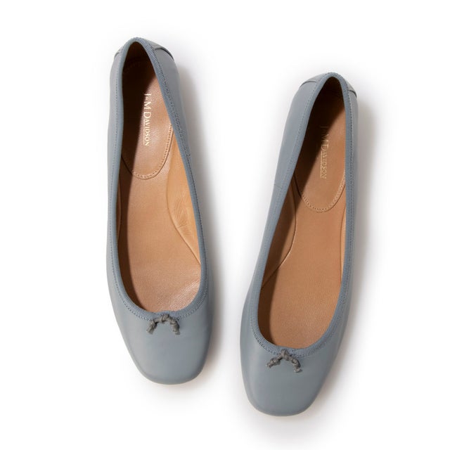 ジェイアンドエムデヴィッドソン J&M DAVIDSON スタッズヒールバレエ