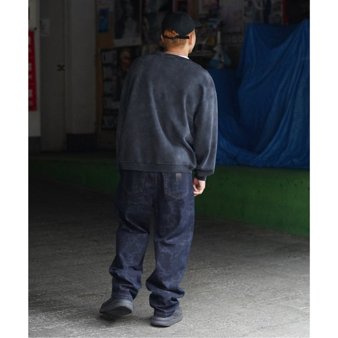 希少カラー】Carhartt DUCK LANDON ワイドデニム 30 カモ 希少カラー