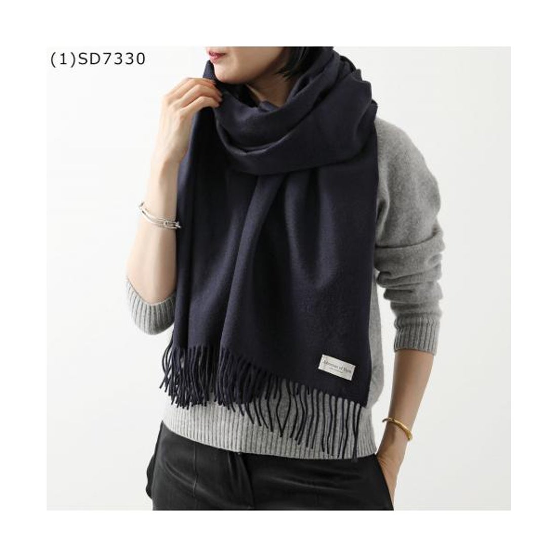 ジョンストンズ JOHNSTONS JOHNSTONS マフラー WA56 カシミヤ 大判