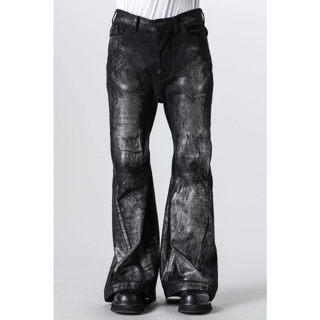 ユリウス JULIUS Flared Jet Pants（Silver） 通販 大阪心斎橋/京都