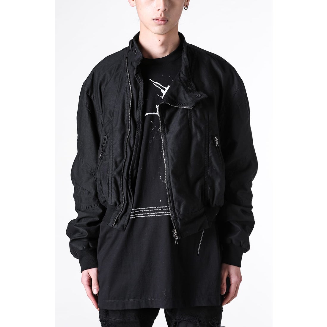 ユリウス JULIUS COTTON MOLESKIN JACKET （BLACK） -FASCINATE