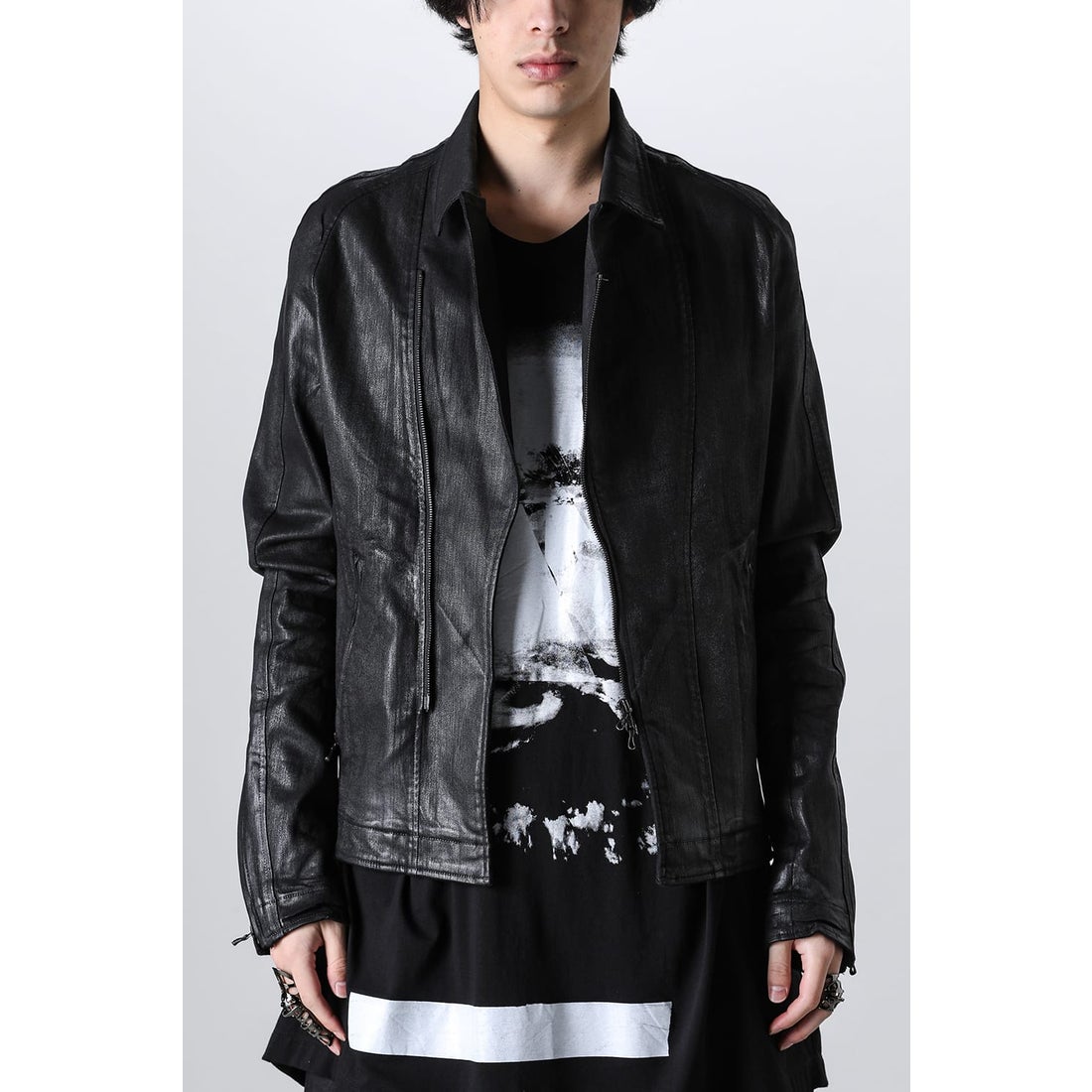 ユリウス JULIUS Coated Denim Jacket （Black） 通販 大阪心斎橋/京都