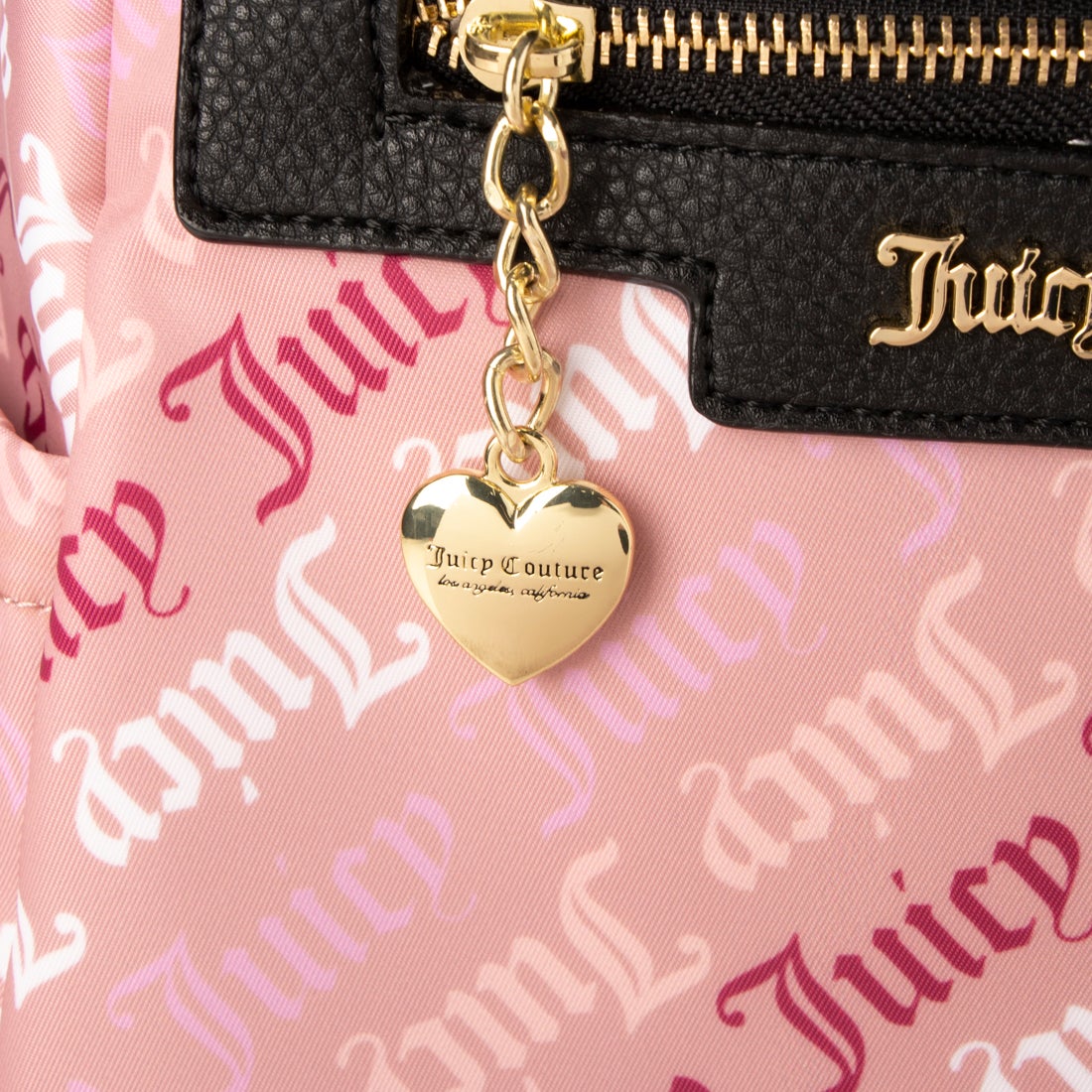 ジューシークチュール Juicy Couture ☆ピンクロゴプリント柄リュック