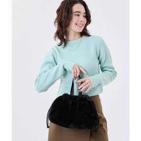 レスポートサック LeSportsac FUR DRAWSTRING TOTE （ブラック