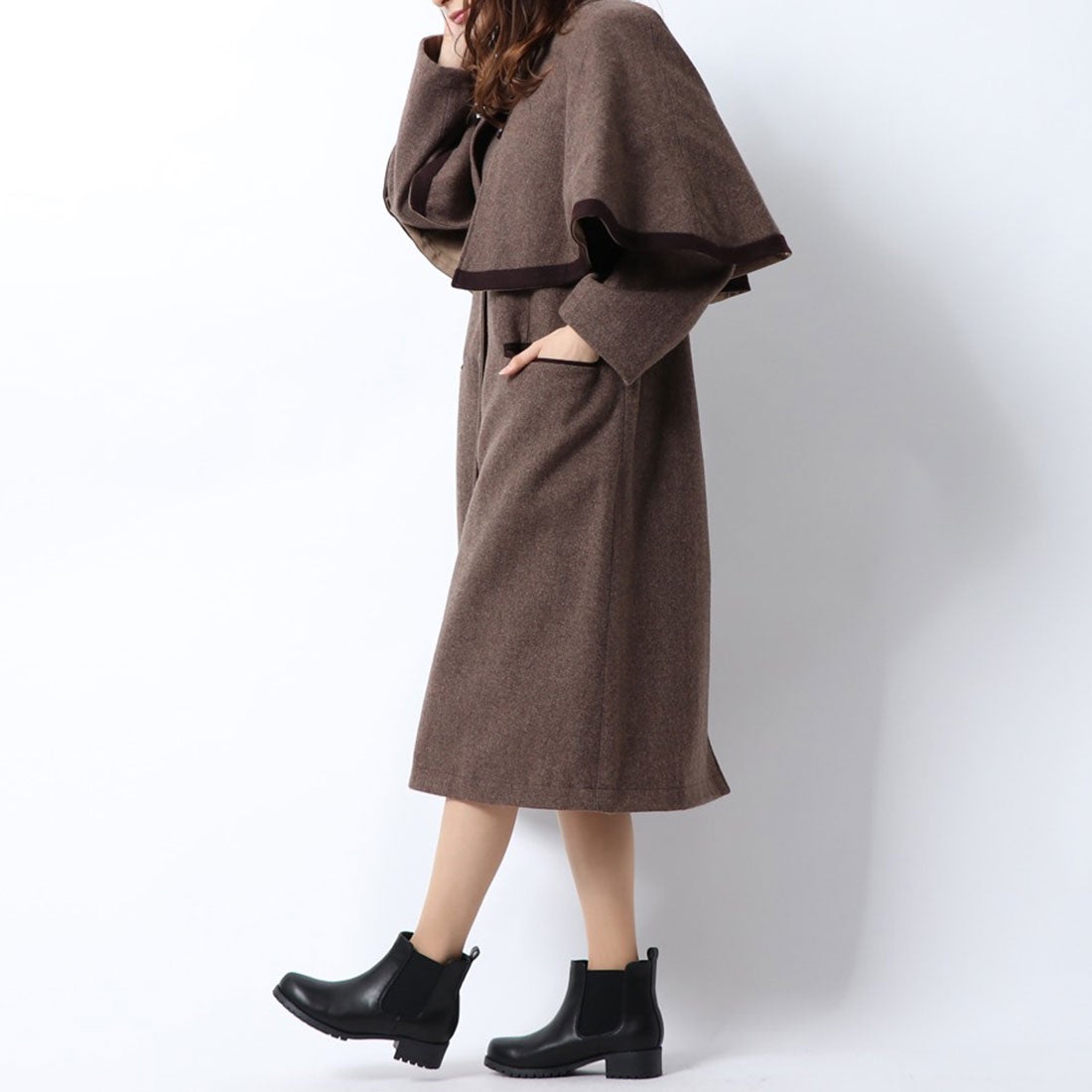 LILY BROWN リリーブラウン Lily Brown 4wayケープコート （ベージュ
