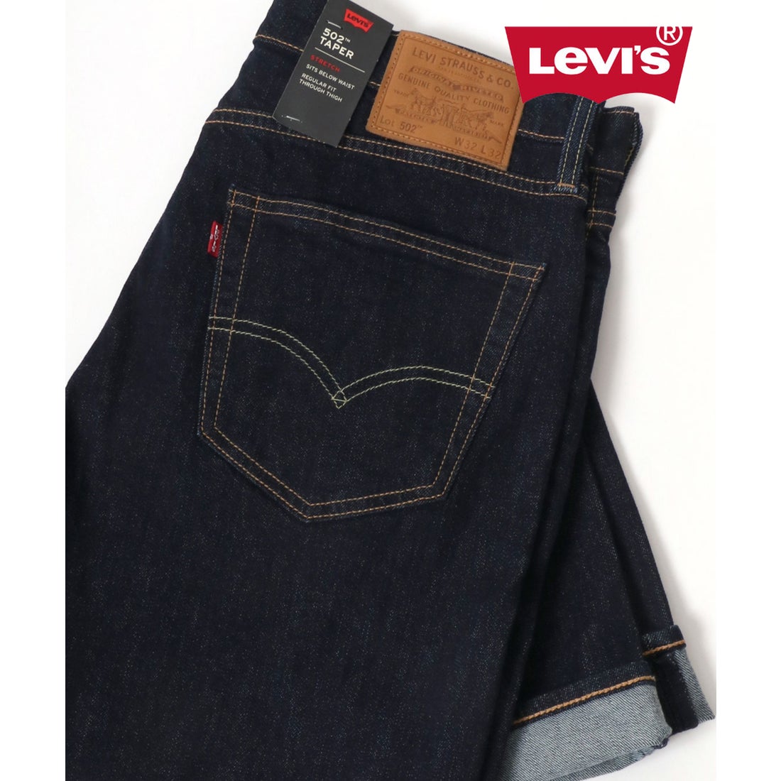 リーバイス LEVI'S PREMIUM 502 BIG”E” REGULAR TAPER ストレッチ