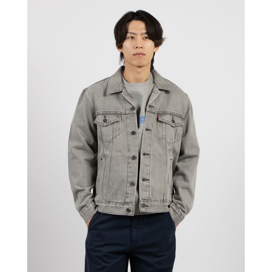 リーバイス LEVI'S トラッカージャケット グレー GOOSEBUMPS （グレー