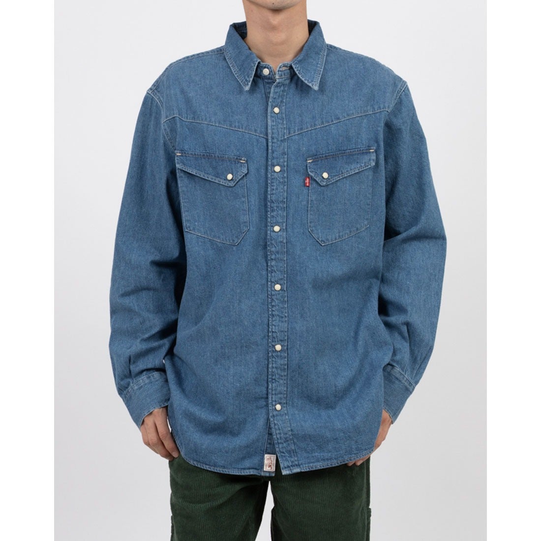 リーバイス LEVI'S LONGHORN デニムシャツ ミディアムインディゴ