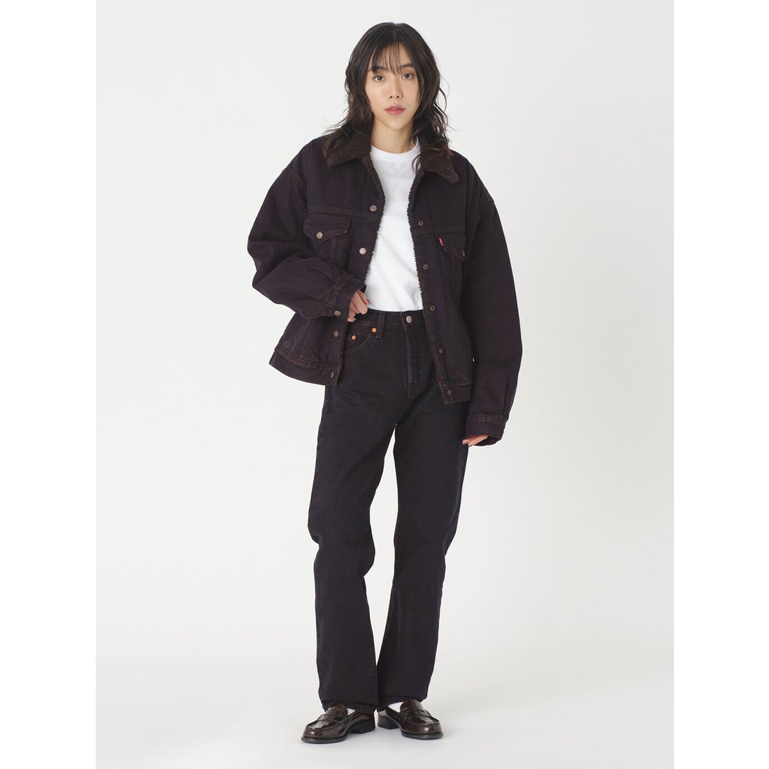 リーバイス LEVI'S 90S シェルパトラッカージャケット パープル DARK