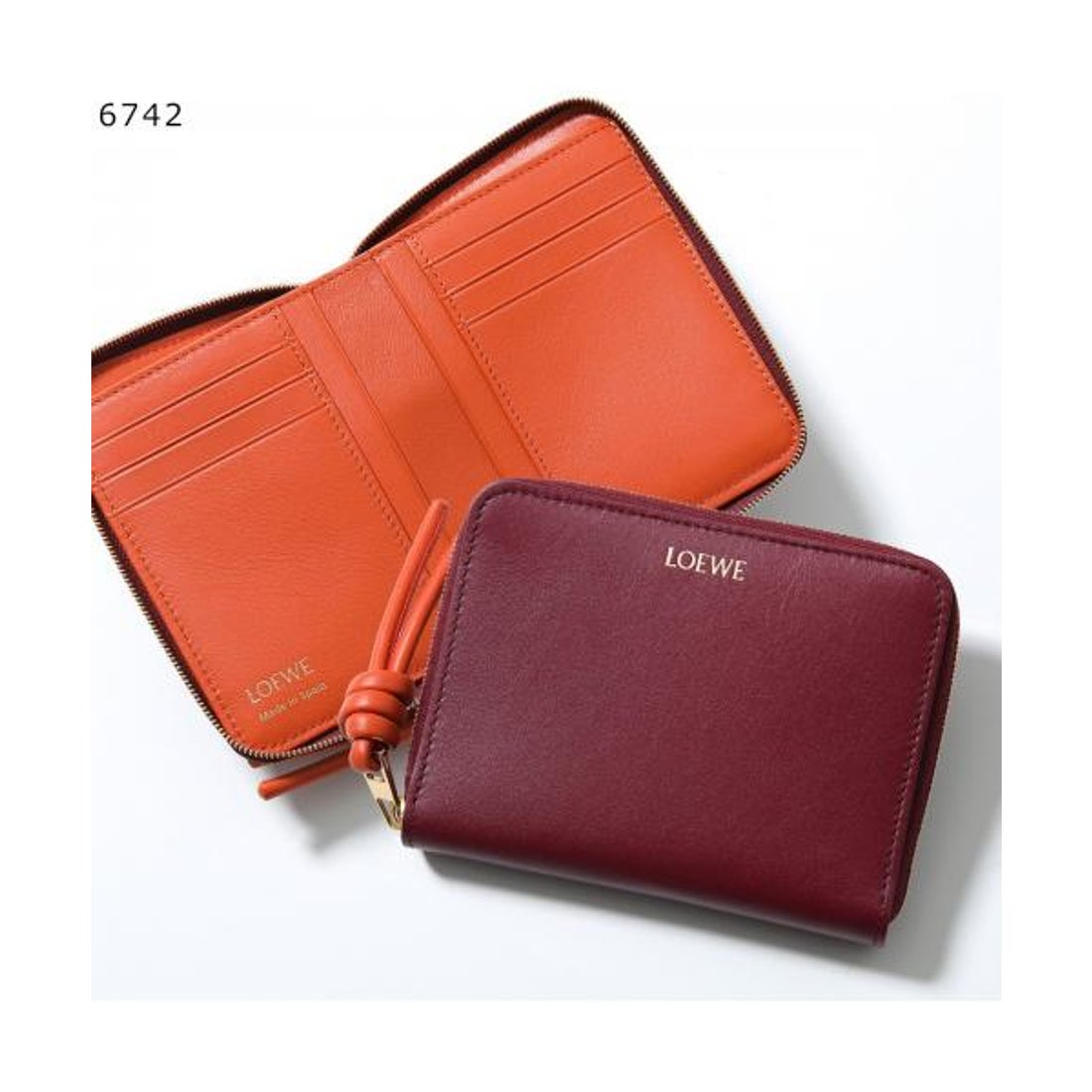ロエベ LOEWE LOEWE 二つ折り財布 KNOT COMPACT CEM1CWZX01 （DARK