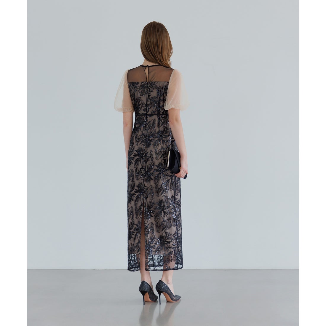 レジャ Leja アシンメトリーシアーフラワードレス美脚効果結婚式