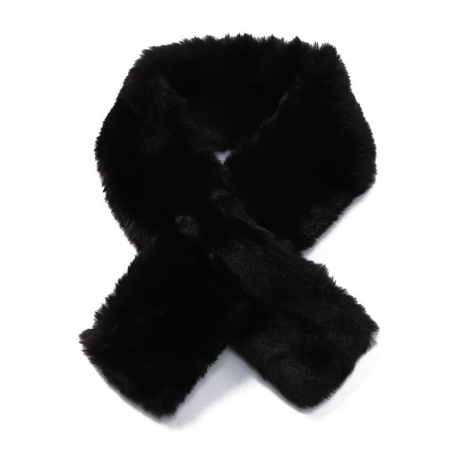 インストゥルメント instrument フェイクファーマフラー （ブラック