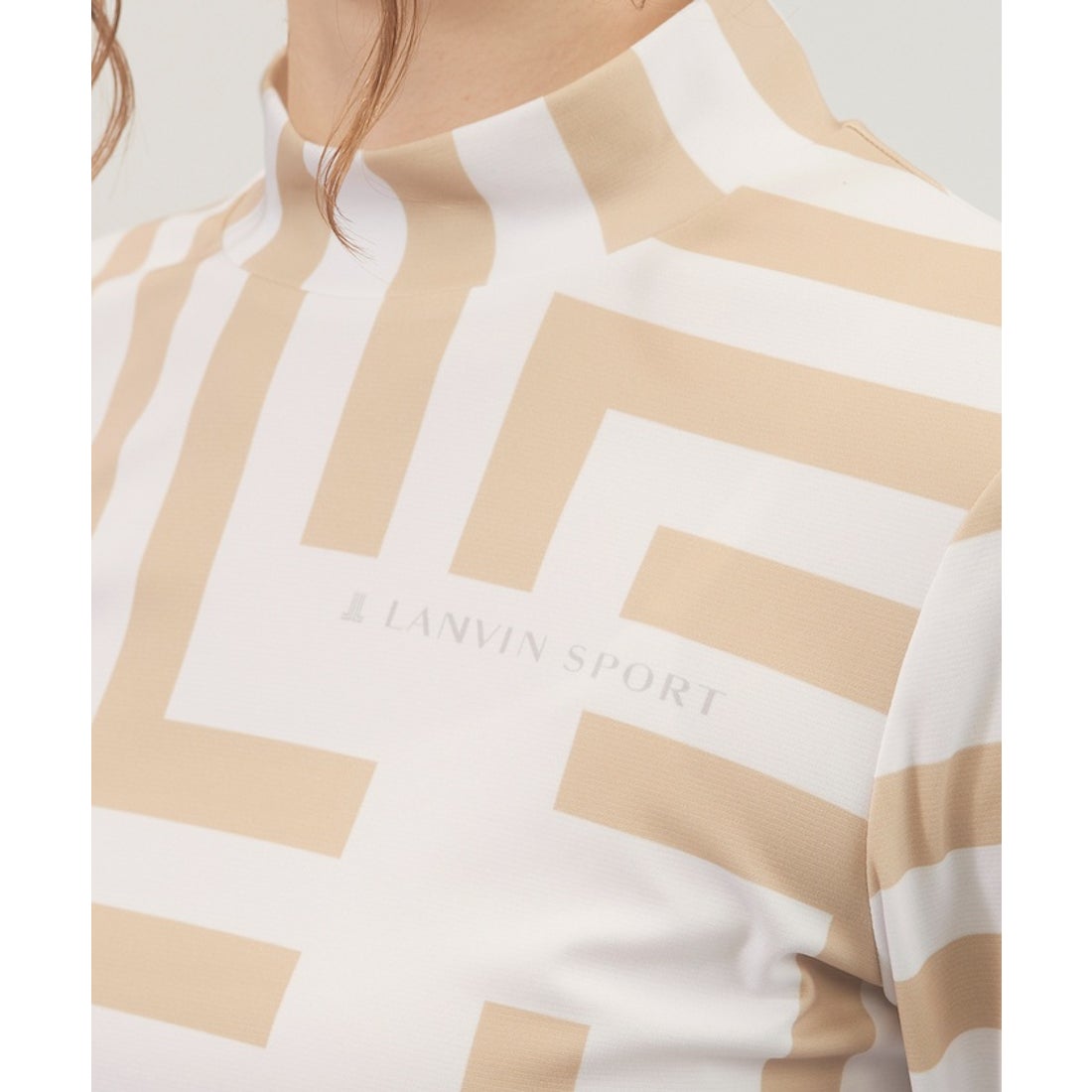LANVIN SPORT モノグラムプリント長袖シャツ（ゴルフ/レディス