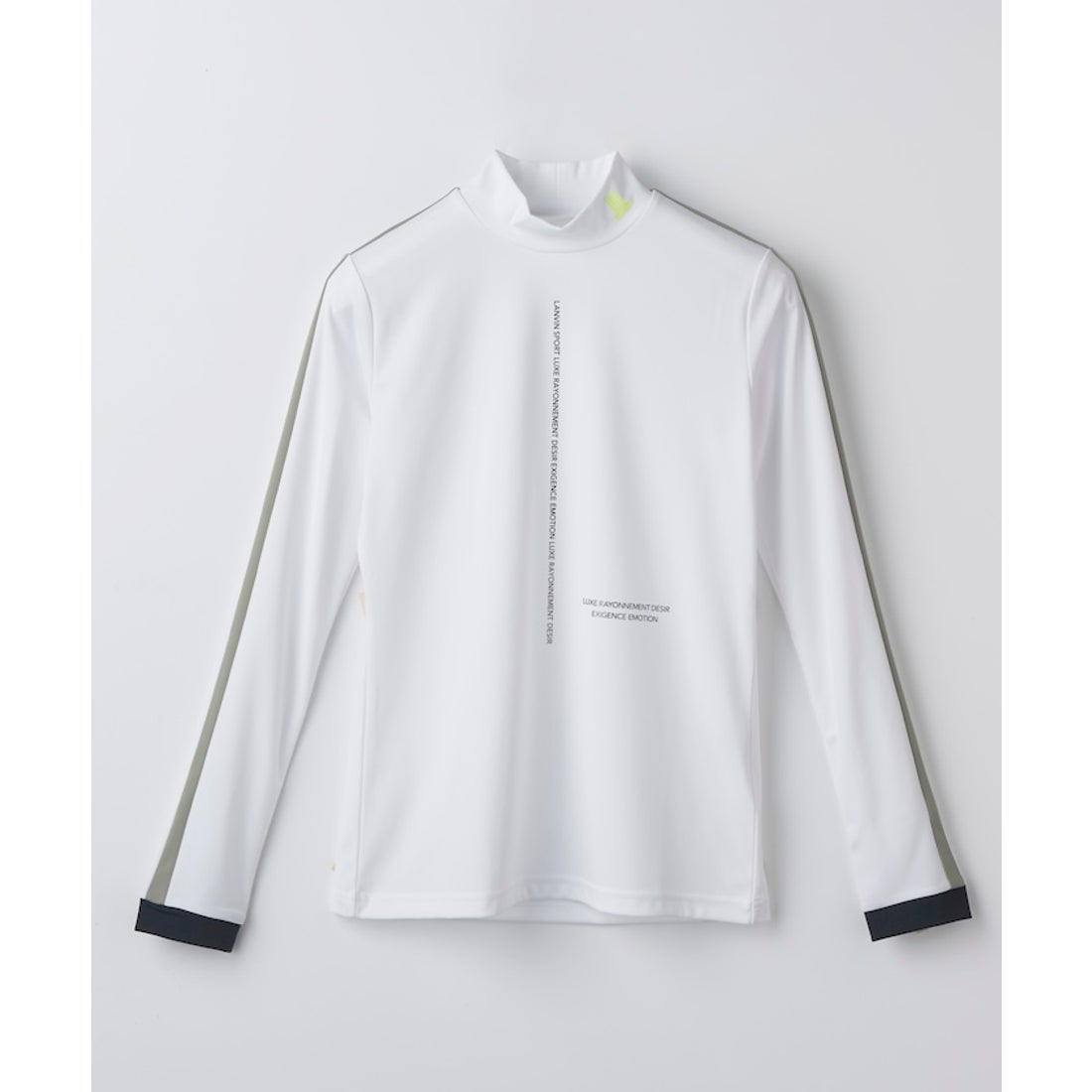 LANVIN SPORT 【WEB限定】ラインデザインモックネック長袖シャツ