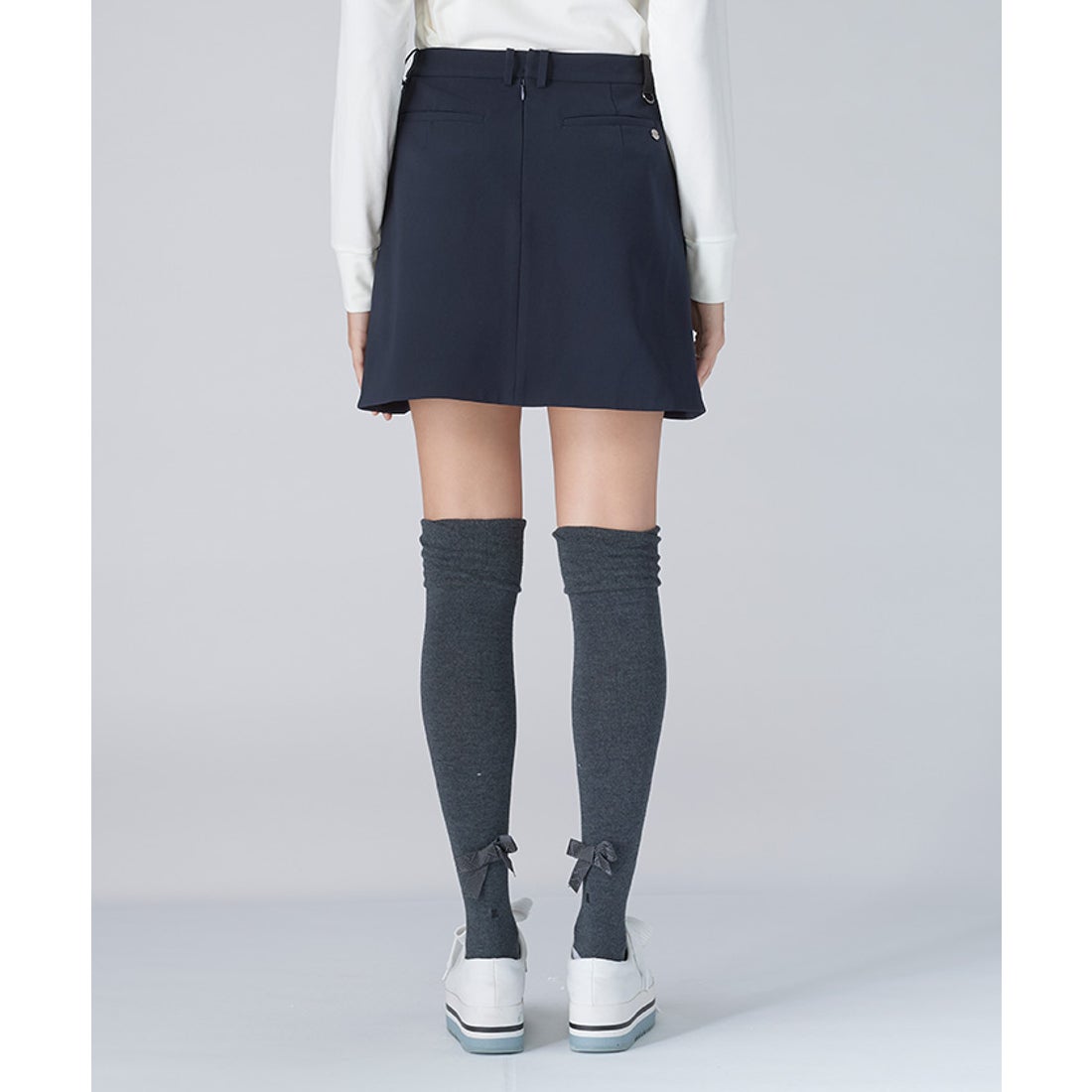 LANVIN SPORT タックデザインAラインスカート【蓄熱保温】 -デサント