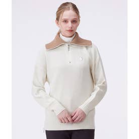 ランバン スポール LANVIN SPORT ロールカラーセーター -デサント