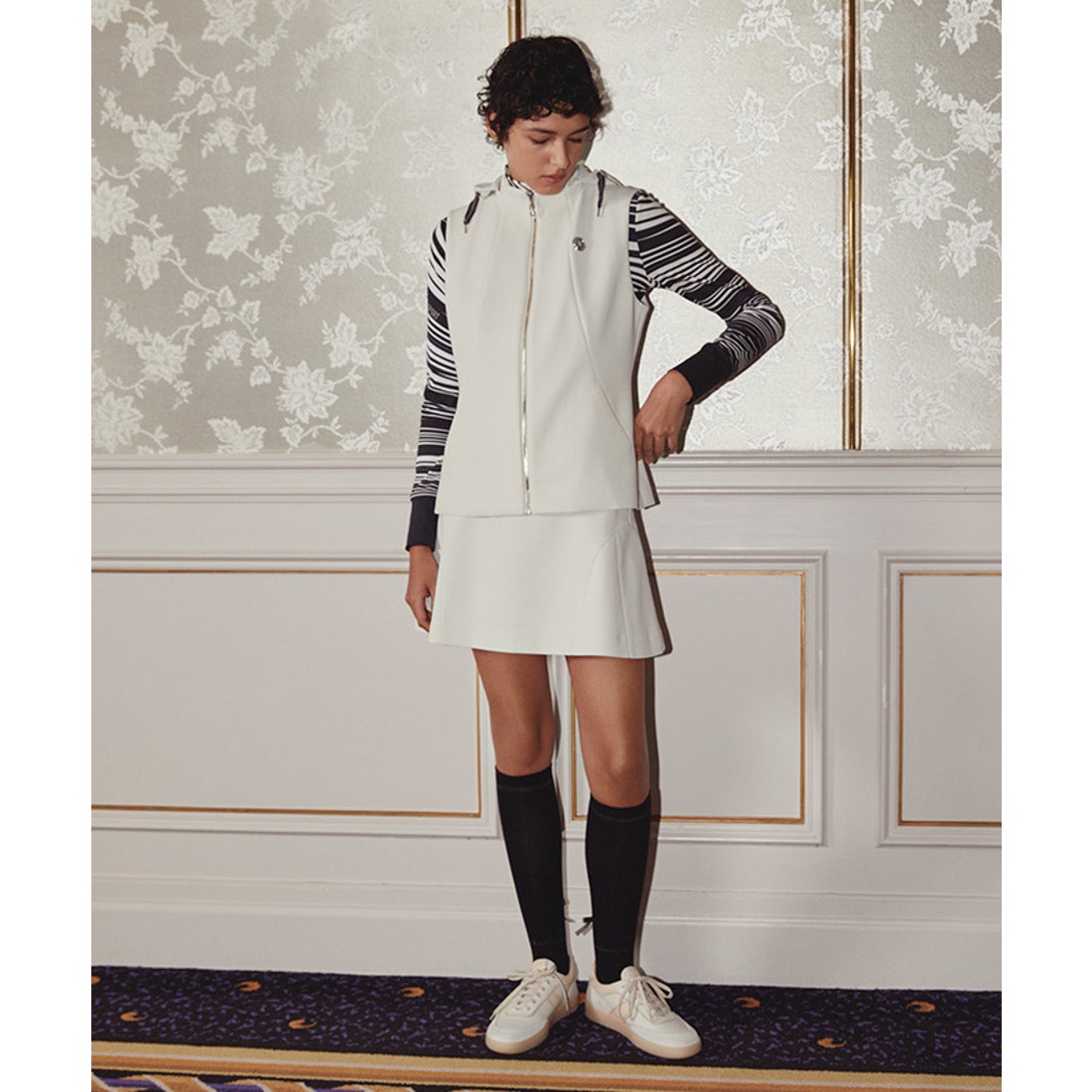 ランバン スポール LANVIN SPORT ダンボールニットアウターベスト【UV