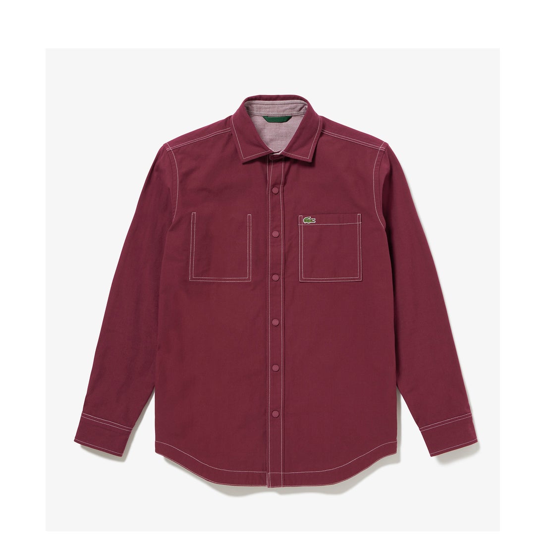 ラコステ LACOSTE リバーシブルスナップボタンシャツ （ネイビー