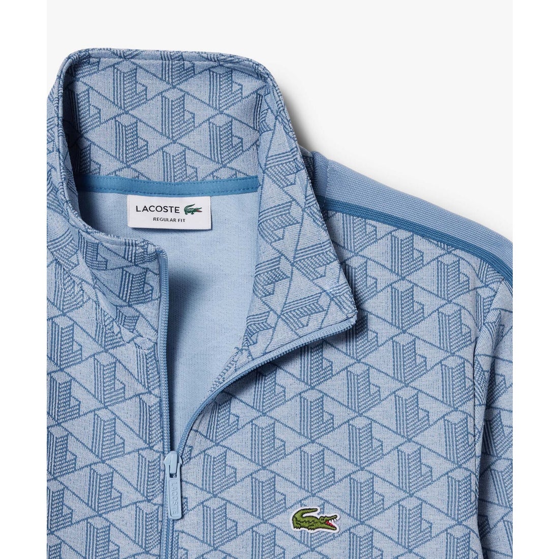 ラコステ LACOSTE モノグラムジャカードトラックジャケット （ブラック