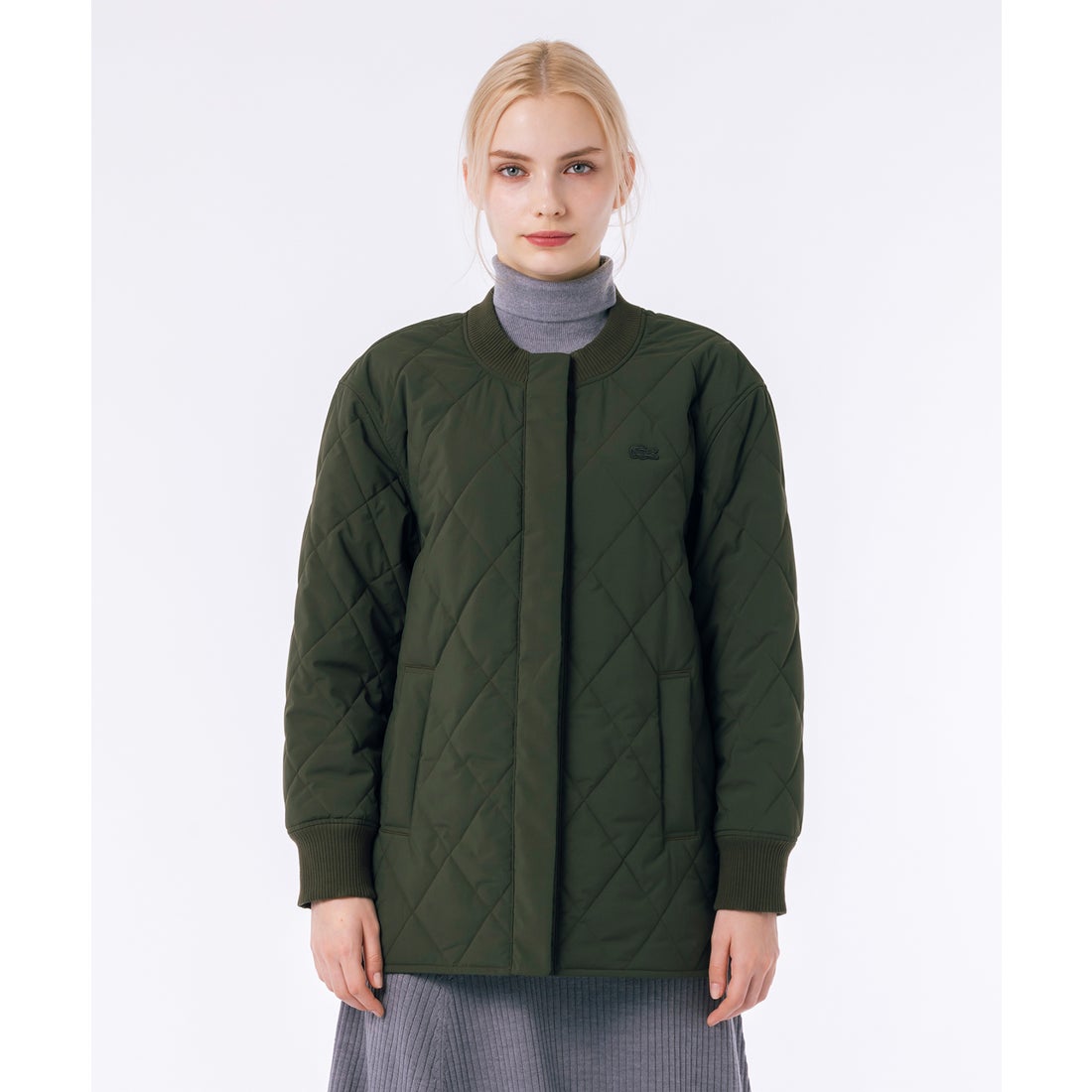 ラコステ LACOSTE ボックスシルエット撥水キルティングジャケット