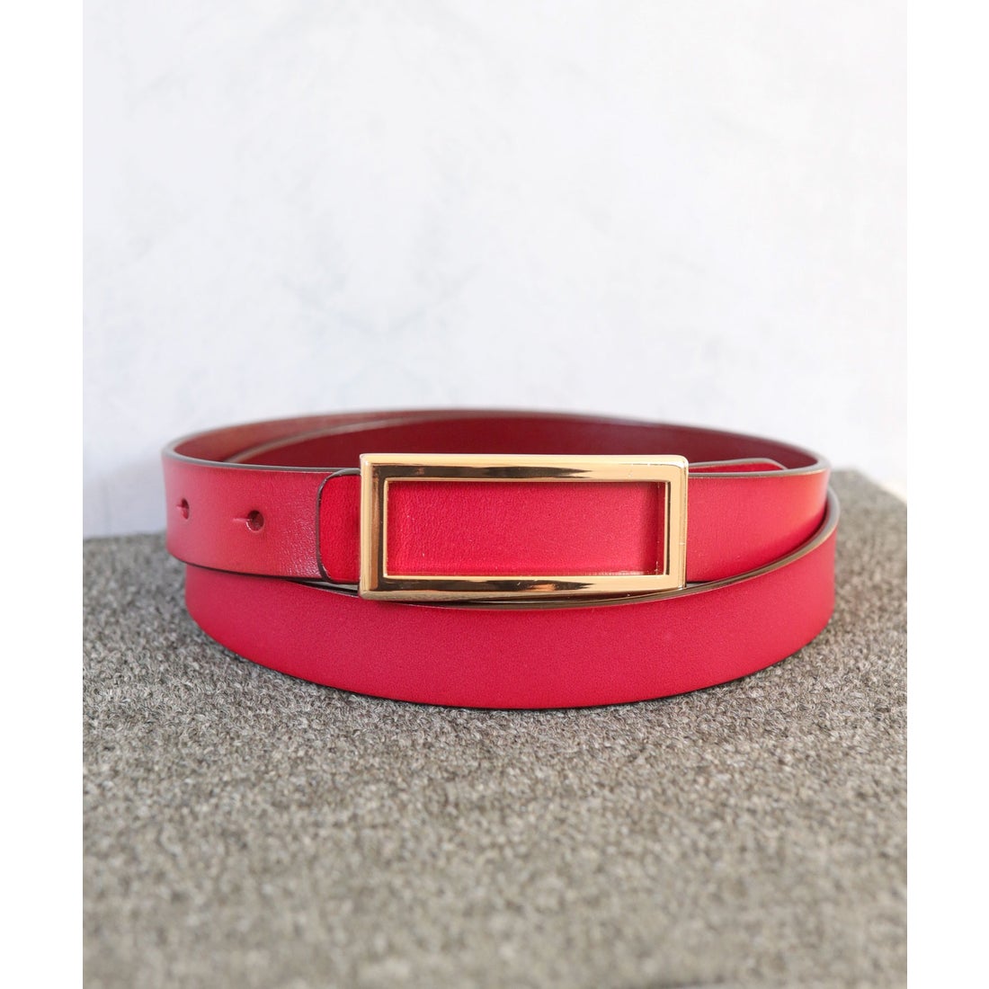 ニノン ninon 【牛革】メンズレディース兼用細めスクエアバックル