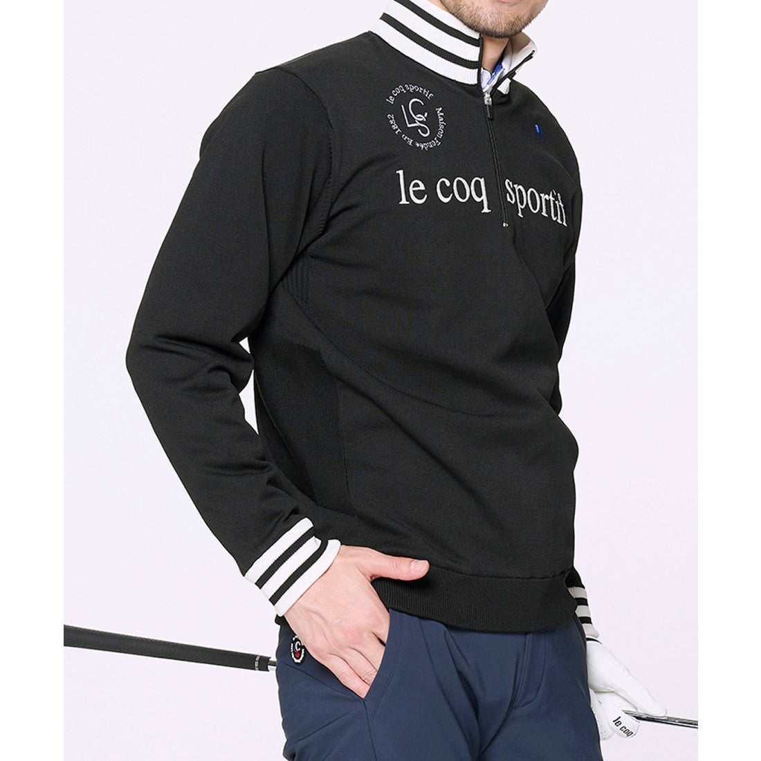 le coq sportif golf 【ストレッチフォーサー】裏地付き防風セーター