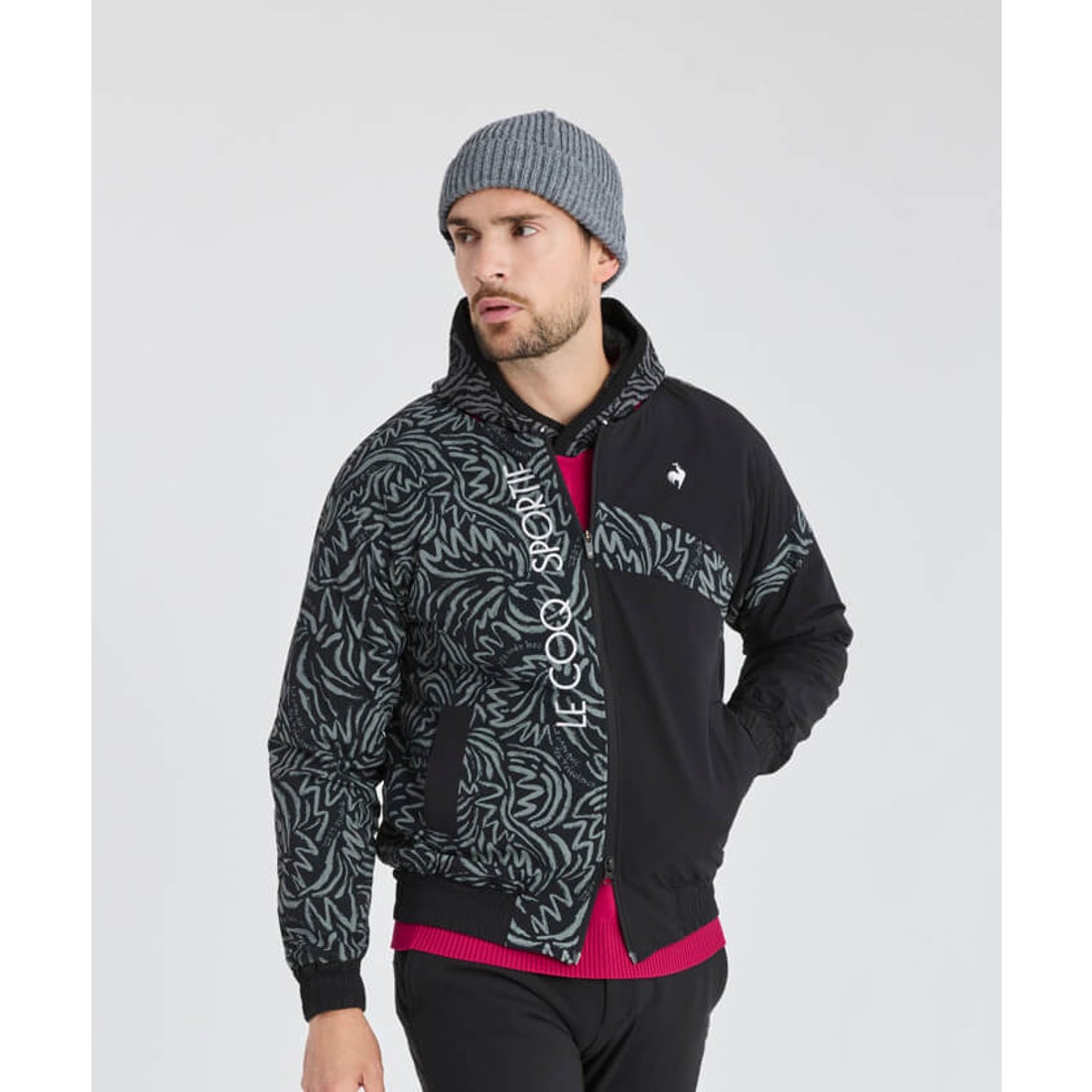 le coq sportif golf 【RIJOUME】ノーカラーボンバージャケット
