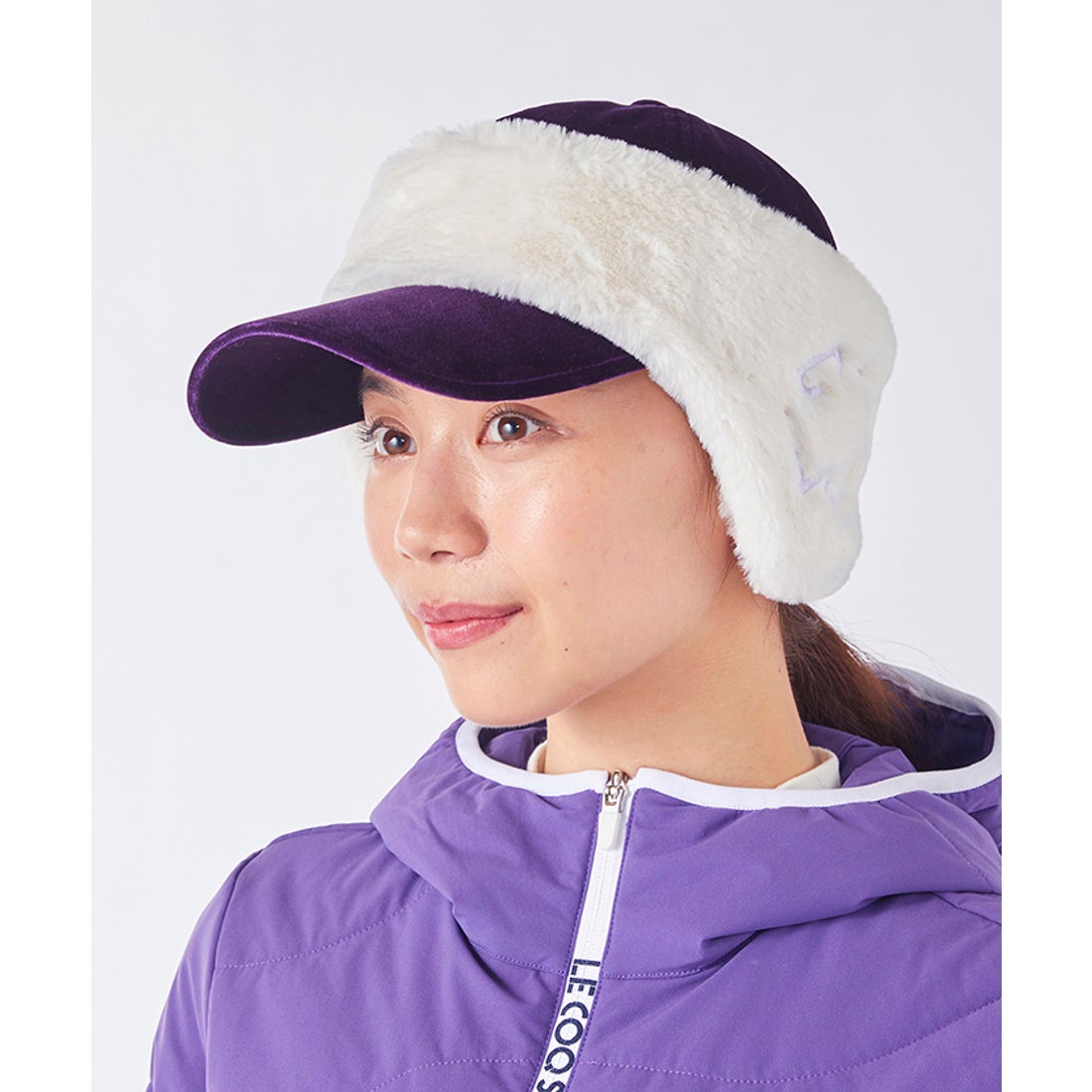 le coq sportif golf イヤーウォーマー付き2WAYキャップ -デサント
