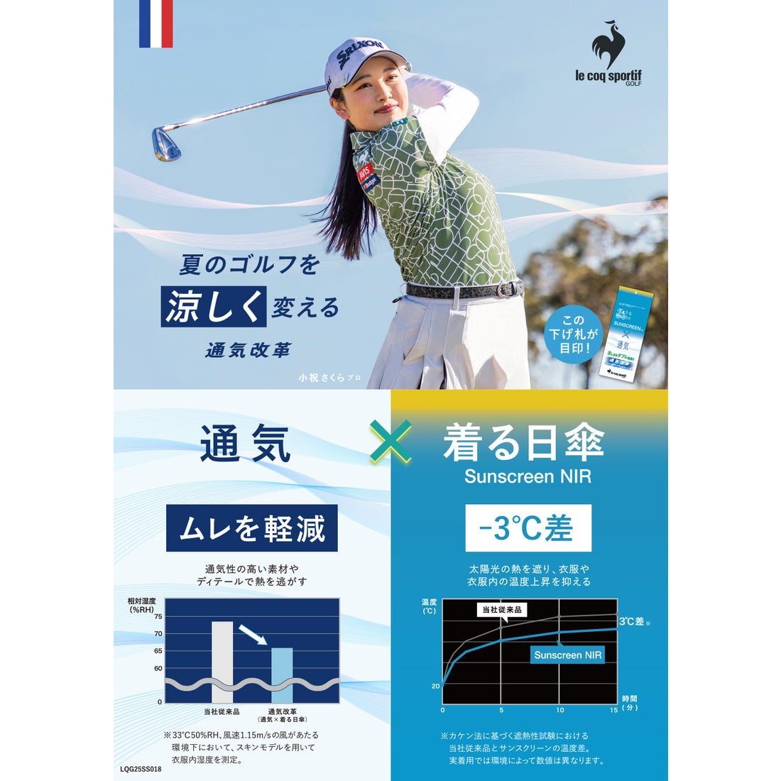 ルコックスポルティフ ゴルフ le coq sportif golf 小柄スカート
