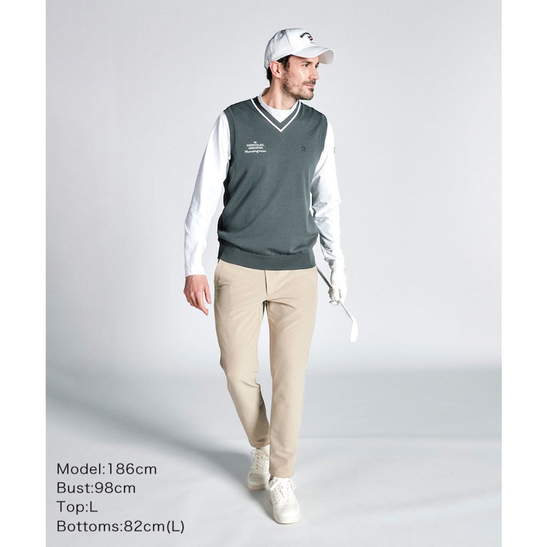 MUNSINGWEAR Vネックニットベスト -デサントストア-DESCENTE STORE-