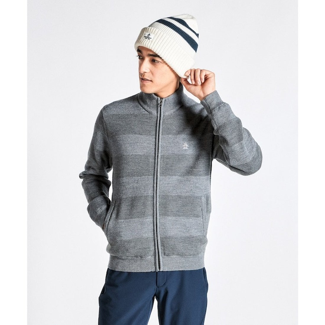 MUNSINGWEAR 防風裏地付き ニットブルゾン -デサントストア-DESCENTE