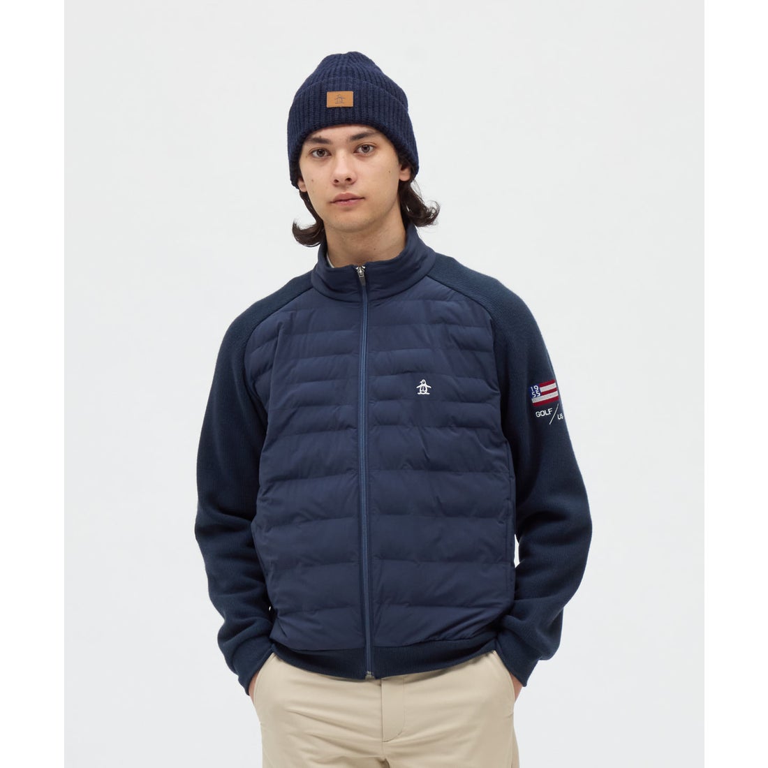 マンシングウェア MUNSINGWEAR HEAT NAVI ハイブリッド中わたブルゾン