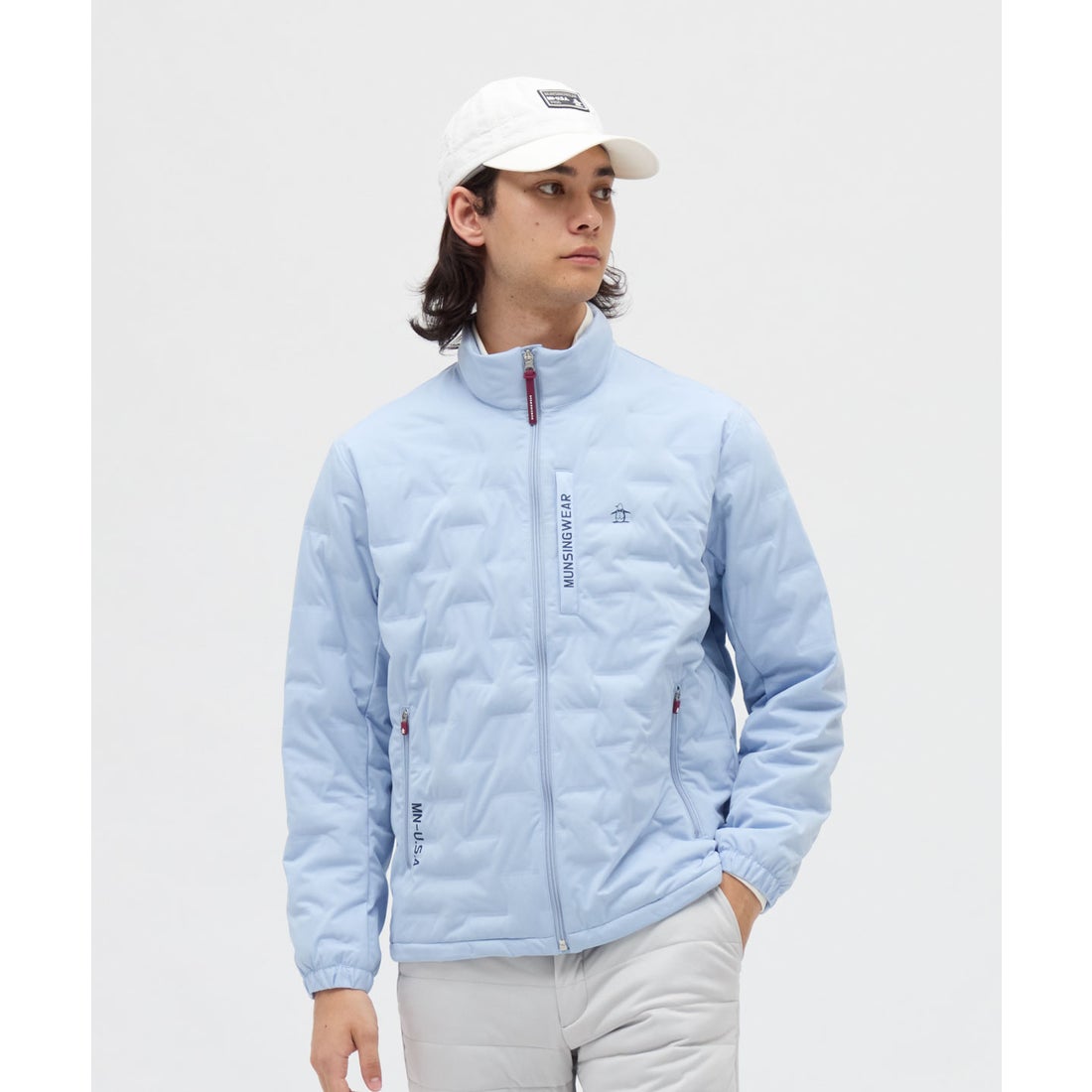 マンシングウェア MUNSINGWEAR ARTECH SHELL HEAT NAVI 中わたブルゾン