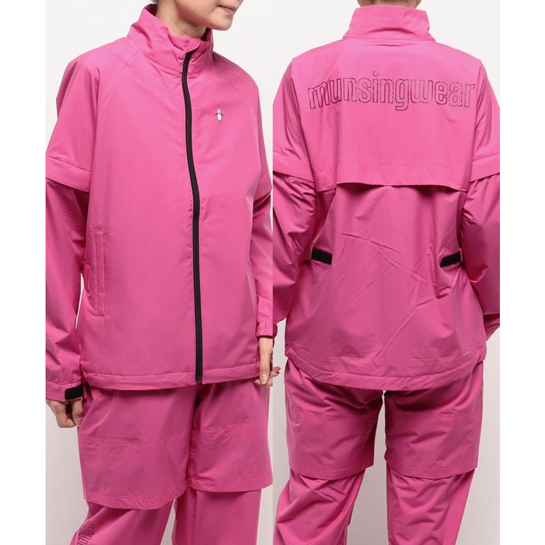 MUNSINGWEAR 【ENVOY】ナイロンストレッチタフタレインブルゾン