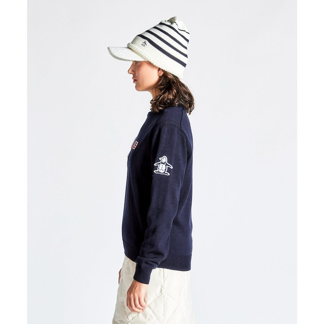 MUNSINGWEAR 吸湿発熱 ワッペンセーター -ファッション通販 FASHION WALKER