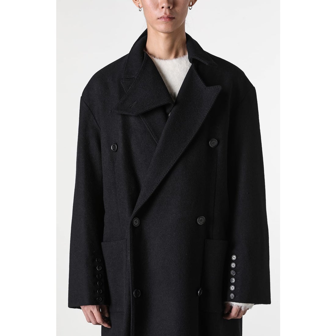エムエーエスユー MASU Bat Collar Over Coat （BLACK） 通販 大阪