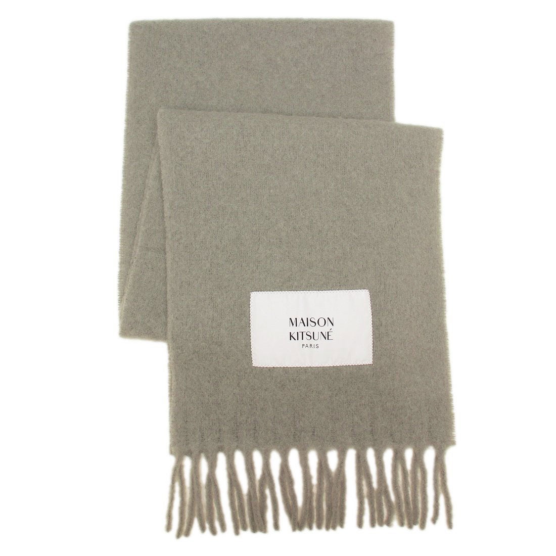 メゾンキツネ MAISON KITSUNE マフラー グリーン レディース MAISON