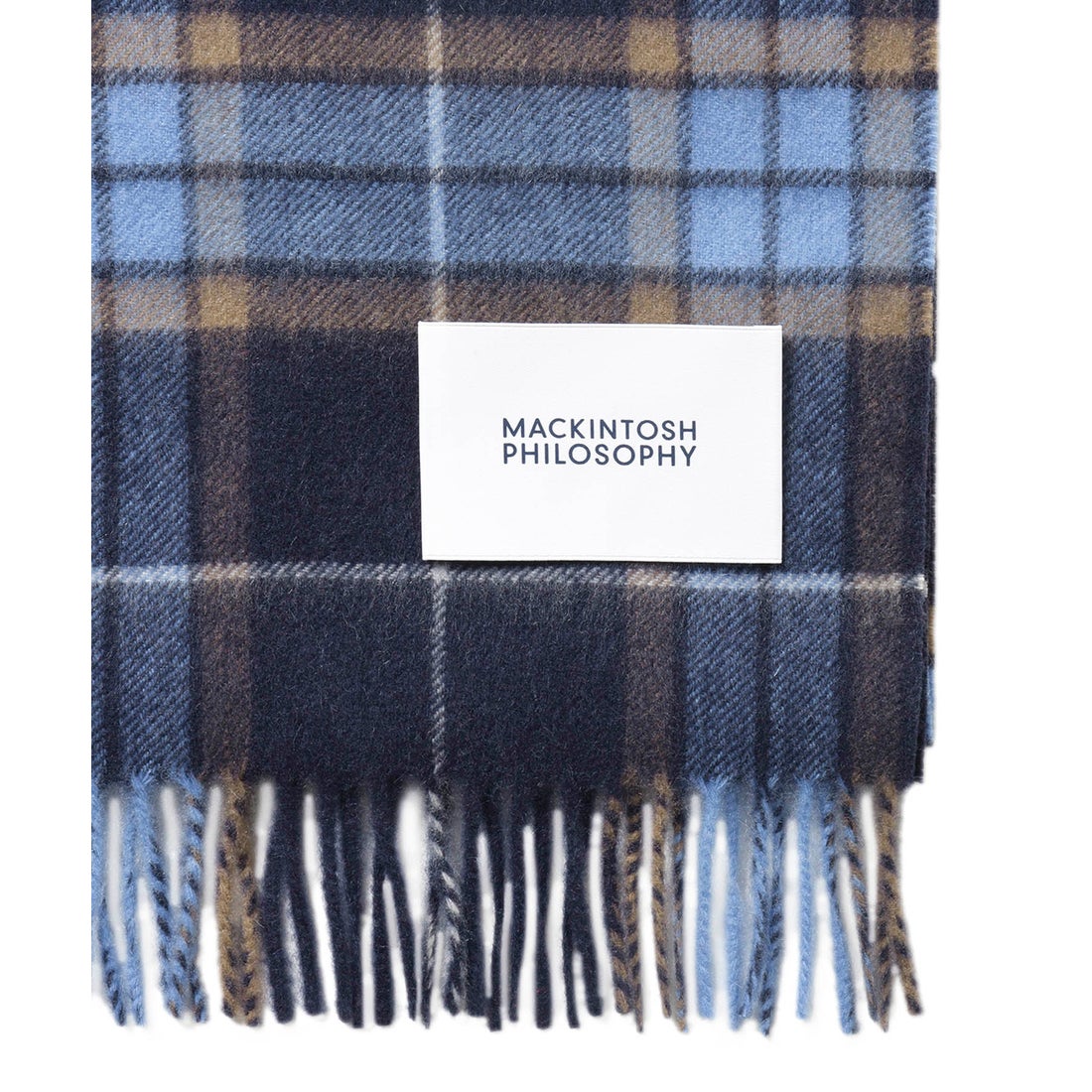 MACKINTOSH PHILOSOPHY カシミヤ100％紡毛厚手マフラー 35×175cm
