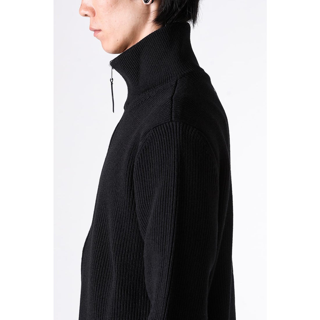 MAISON MARGIELA Driver's Zip Up Knit （Black） - Osaka / Kyoto