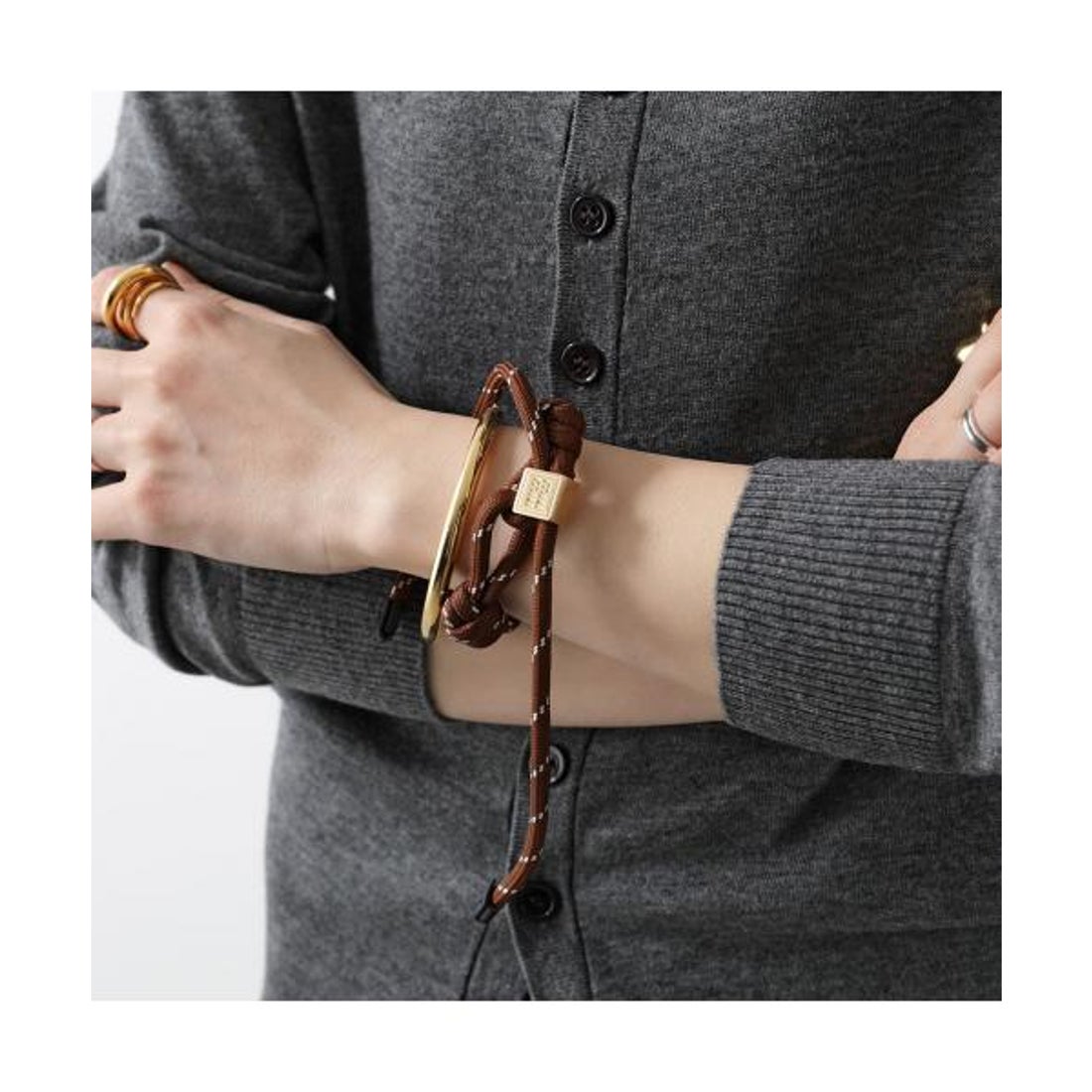 ミュウミュウ Miu Miu MIUMIU ブレスレット 5IB538 3L74 コード