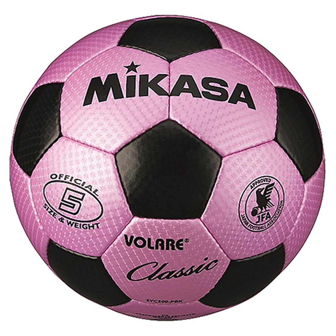 MIKASA ミカサ ボラーレ クラシック 5号球(ピンク×ブラック) SVC500