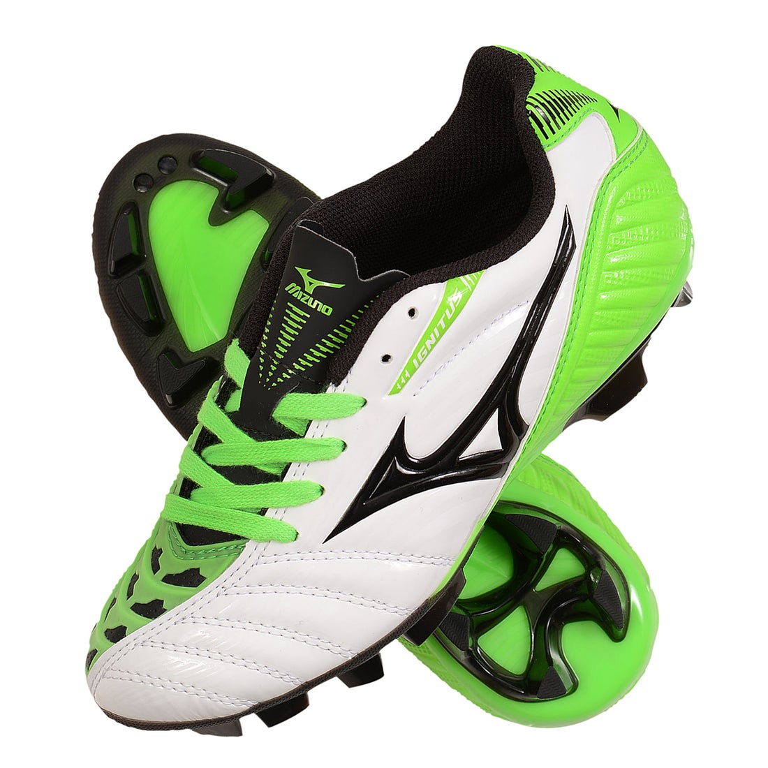MIZUNO ミズノ イグニタス 3 MD ジュニア ワイド(ホワイト×グリーン