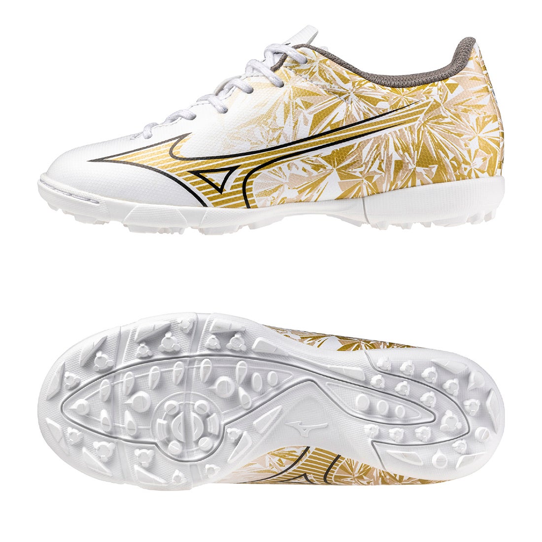 MIZUNO ミズノアルファ SELECT ジュニア AS(ホワイト×ゴールド