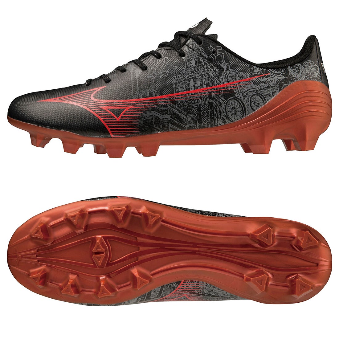 MIZUNO ミズノ アルファ SR4 SELECT(ブラック×レッド) P1GA236904